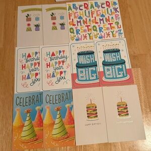 Hallmark Various Occasions Card Set - 12 Cards, 2 cards of each design
